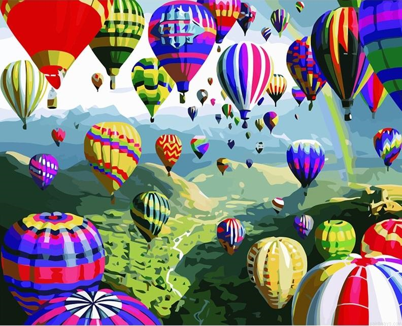 Color Balloon Diy Painting By Numberss.png