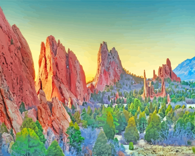 Colorado Garden Of The Gods Painting By Numberss.png