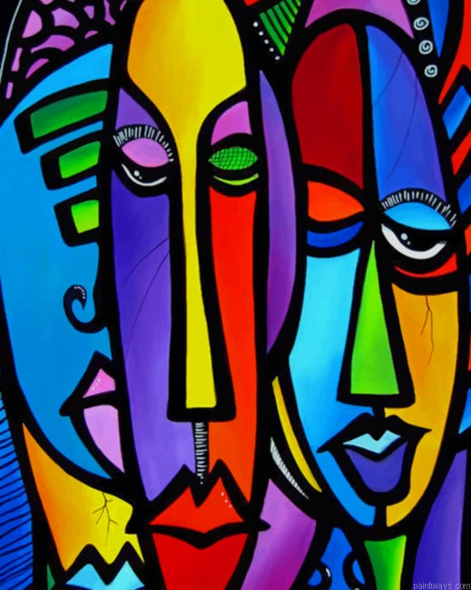 Colorful Abstract Faces New Painting By Numberss.png