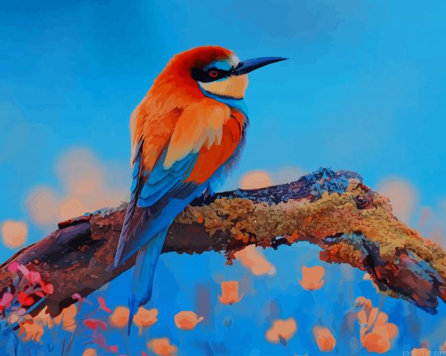 Colorful Bee Eater New Painting By Numberss.png