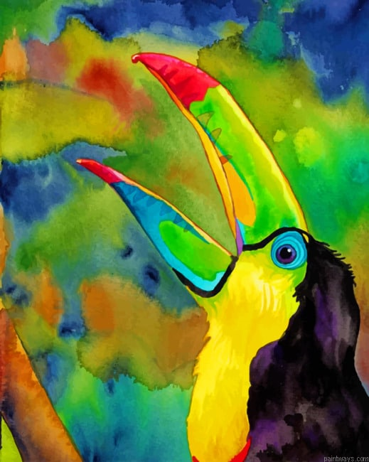 Colorful Bird Arts Painting By Numberss.png