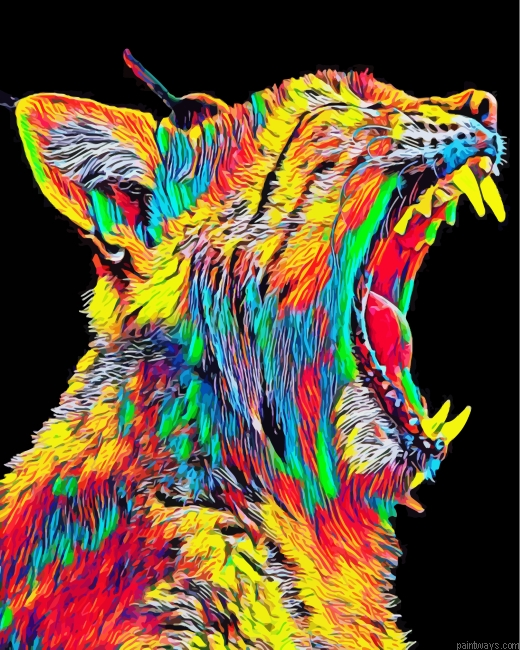 Colorful Bobcat Painting By Numberss.png