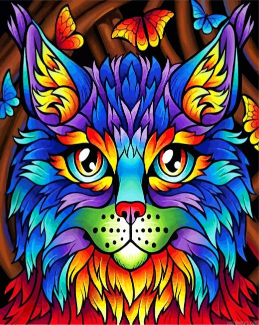 Colorful Cat Painting By Numbers.png