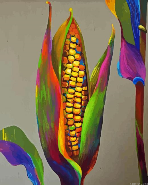 Colorful Corn Art Painting By Numberss.png