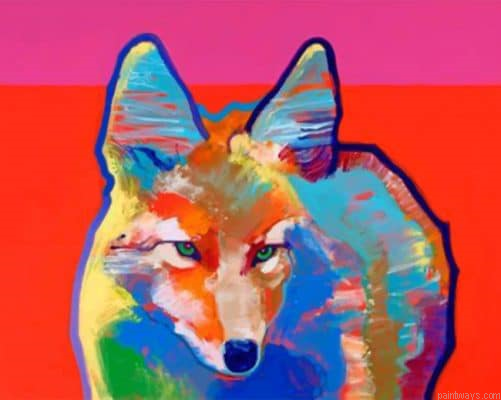 Colorful Coyote Painting By Numbers.png