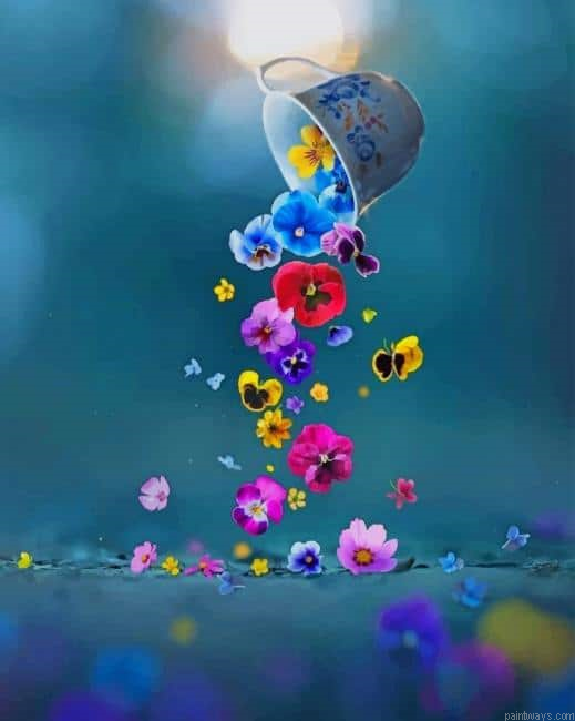 Colorful Cute Flower New Painting By Numberss.png