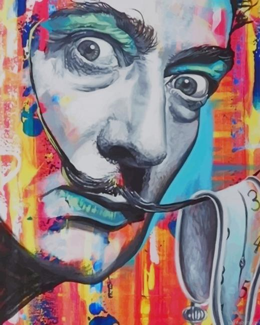 Colorful Dali New Painting By Numberss.png