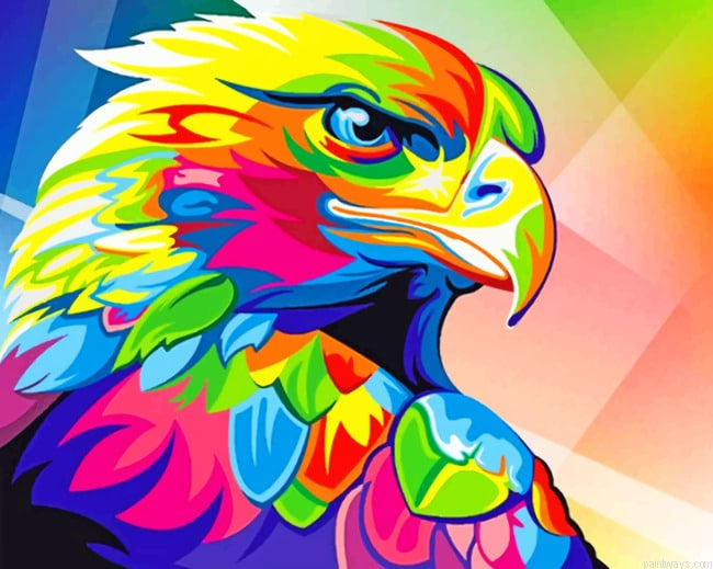 Colorful Eagle Birds Painting By Numberss.png
