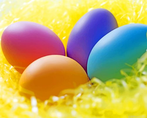 Colorful Easter Eggs Painting By Numbers.png