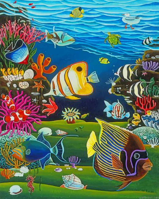 Colorful Fish New Painting By Numberss.png