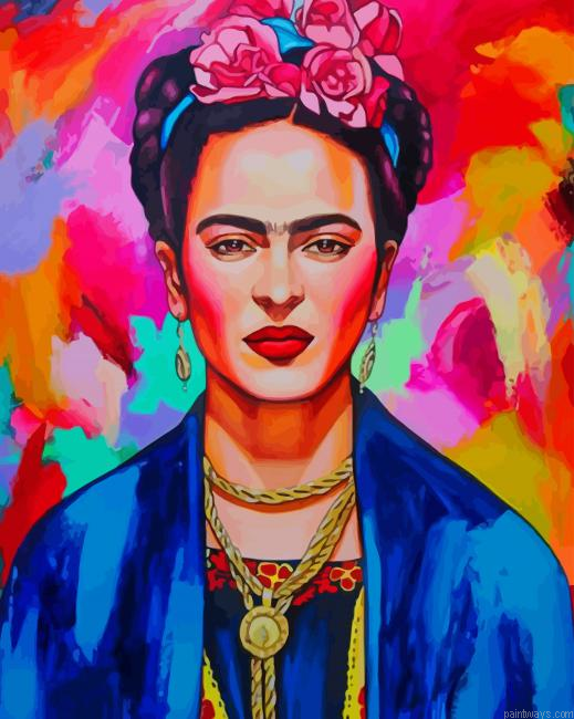 Colorful Frida Kahlo New Painting By Numberss.png
