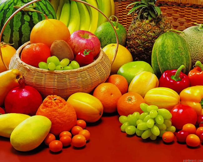 Colorful Fruits All Sort New Painting By Numberss.png