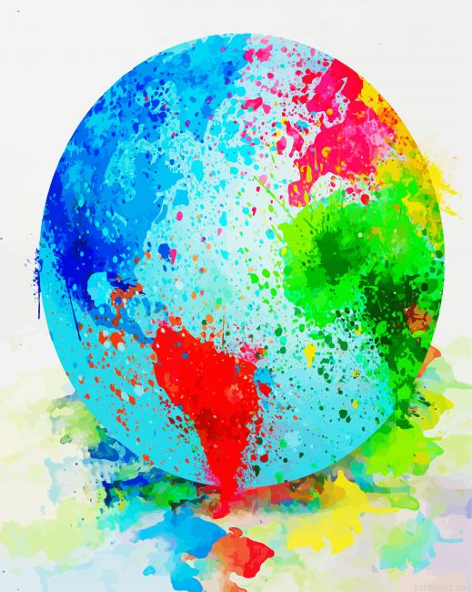 Colorful Globe Painting By Numberss.png
