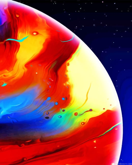 Colorful Half Planet Space Painting By Numberss.png
