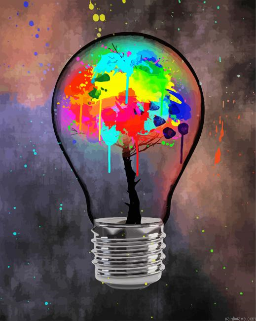 Colorful Light Bulb Painting By Numberss.png