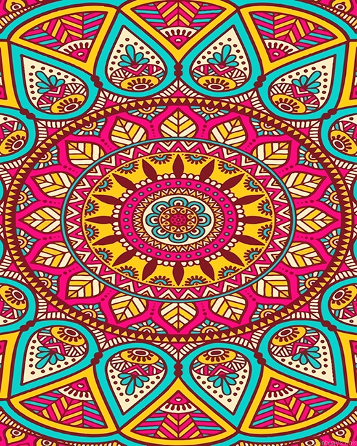 Colorful Mandala New Painting By Numberss.png