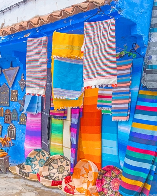 Colorful Moroccan Souk New Painting By Numberss.png