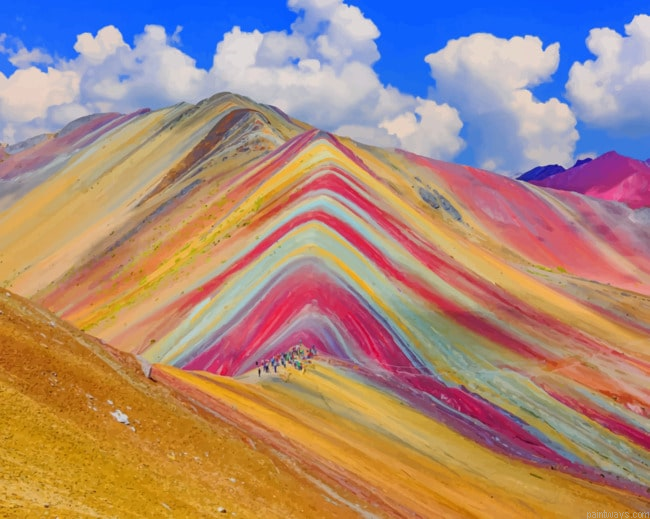 Colorful Mountains Mountains Painting By Numberss.png