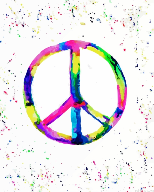 Colorful Peace Painting By Numberss.png