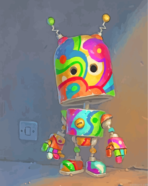 Colorful Robot Painting By Numberss.png
