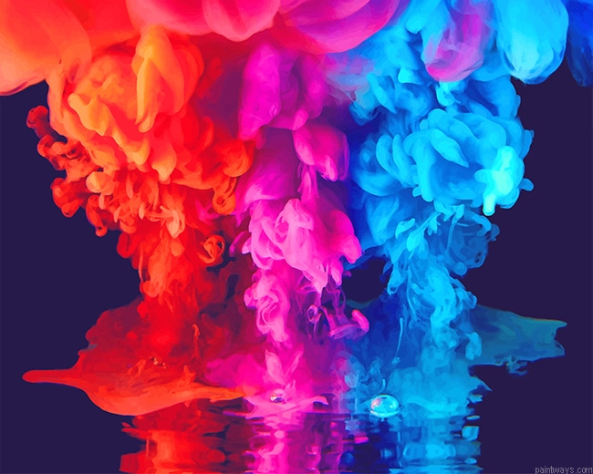 Colorful Smoke New Painting By Numberss.png