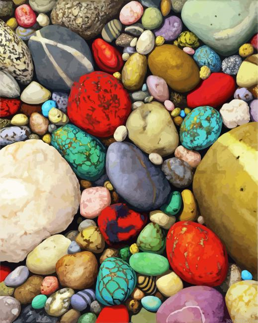 Colorful Stones Painting By Numberss.png
