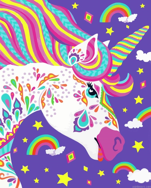 Colorful Unicorn Painting By Numbers.png