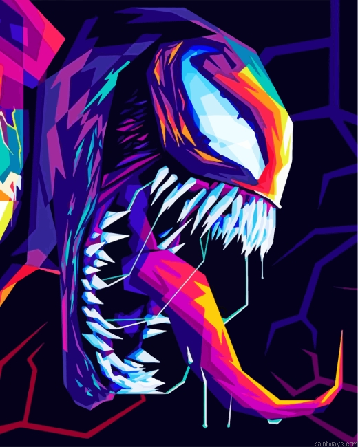 Colorful Venom Movie Painting By Numberss.png