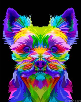 Colorful Yorkshire Terrier Painting By Numbers.png