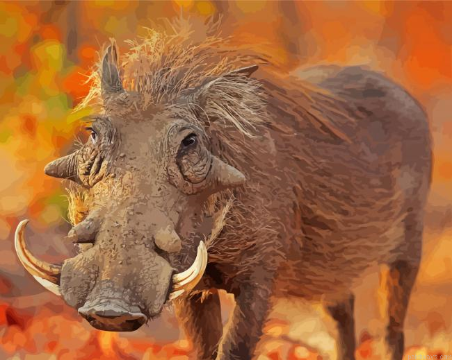 Common Warthog Painting By Numberss.png