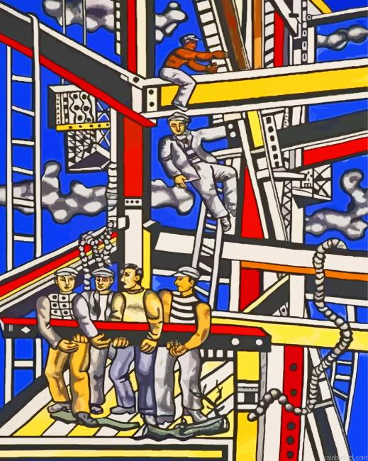 Construction Workers Final State Painting By Numberss.png