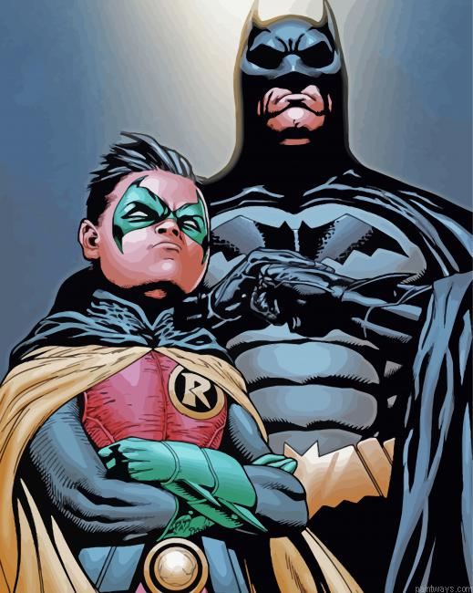 Cool Batman And Robin Painting By Numberss.png