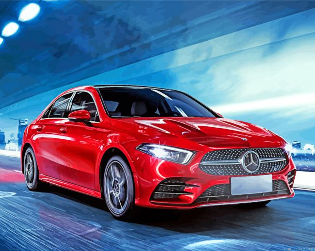 Cool Car Mercedes Painting By Numbers.png
