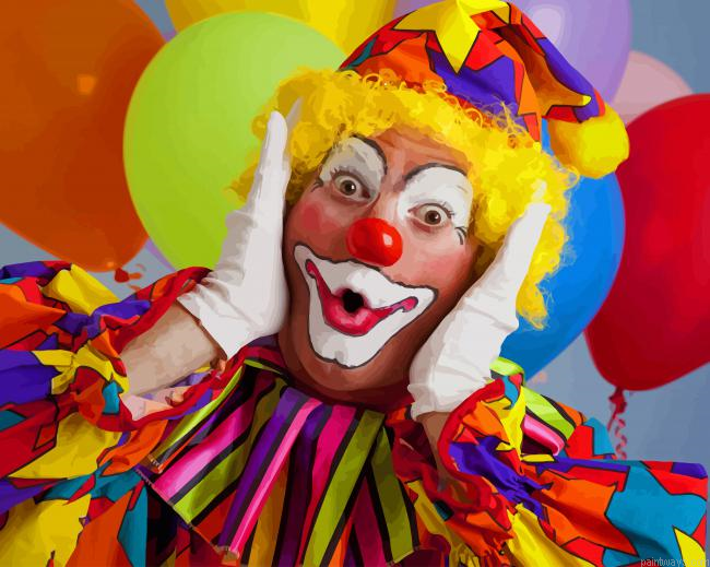 Cool Clown New Painting By Numberss.png