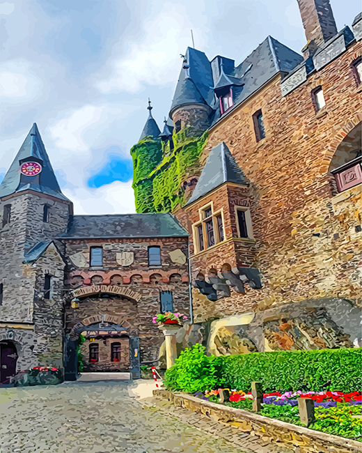 Cool Cochem Castle Painting By Numbers.png