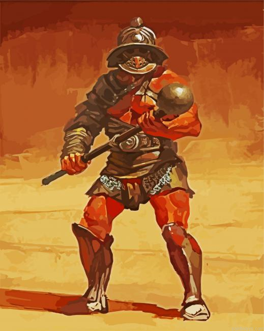 Cool Gladiator Man Painting By Numberss.png