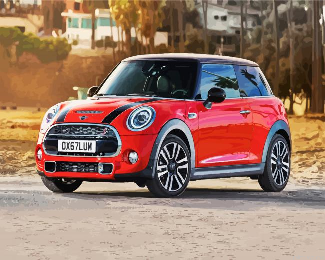 Cool Mini Cooper Painting By Numberss.png