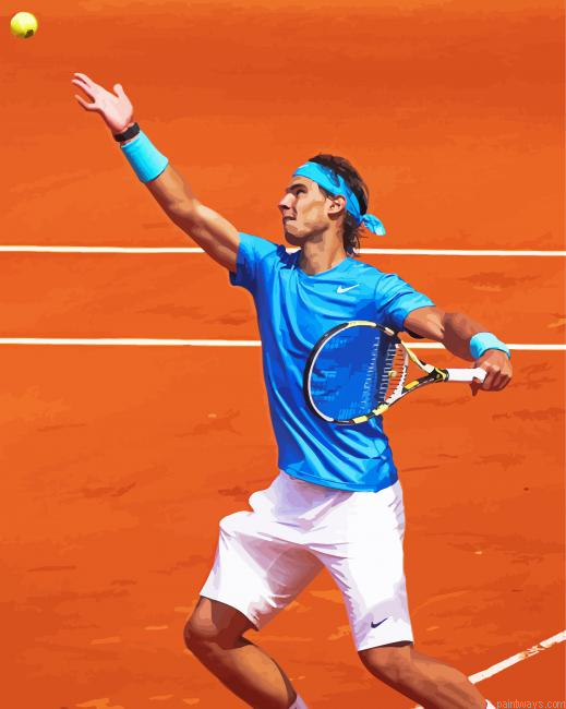 Cool Rafael Nadal Tennis Player Painting By Numberss.png