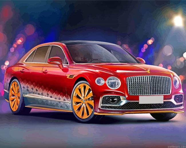 Cool Red Bentley Painting By Numberss.png