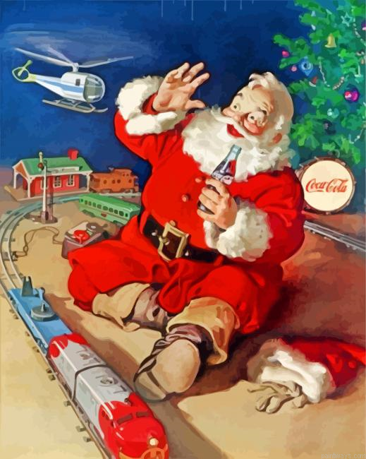 Cool Santa Painting By Numberss.png
