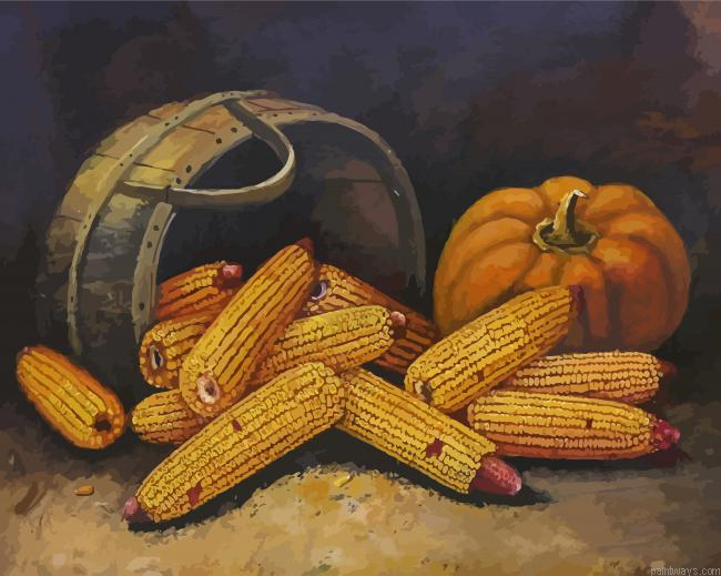 Corn And Pumpkin Painting By Numberss.png