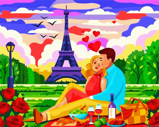 Couple In Paris Painting By Numberss.png