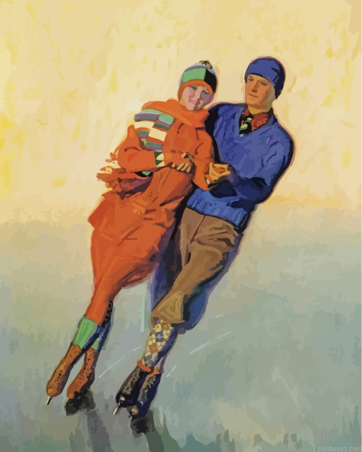 Couple Skating Painting By Numbers.png