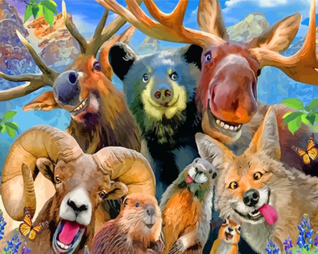 Crazy Animals Painting By Numbers.png