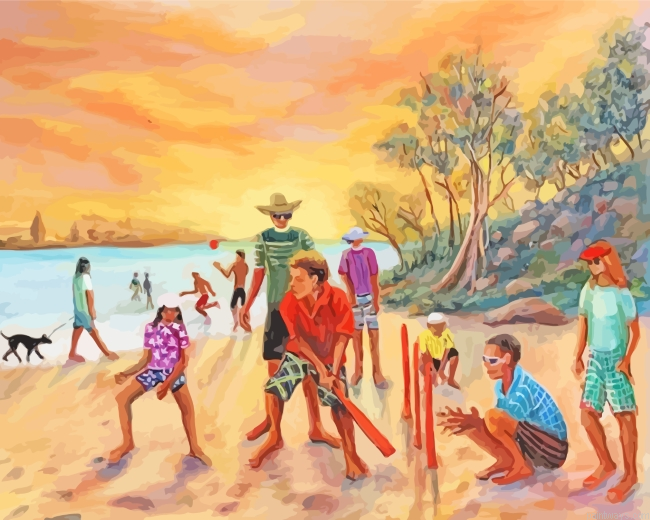 Cricket In The Beach Painting By Numberss.png