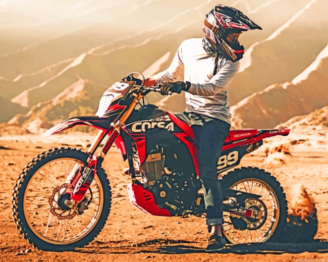 Cross Motorcycle Painting By Numberss.png