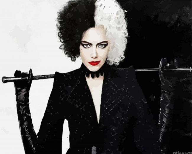 Cruella Character Painting By Numberss.png