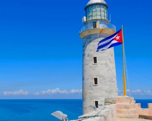 Cuba Beach Lighthouse Painting By Numbers.png