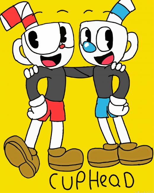 Cuphead Video Game Painting By Numberss.png