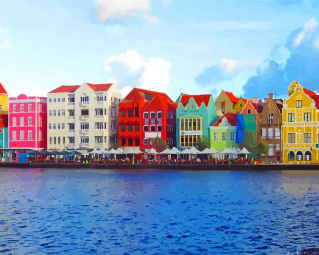 Curacao Colorful Buildings Painting By Numberss.png